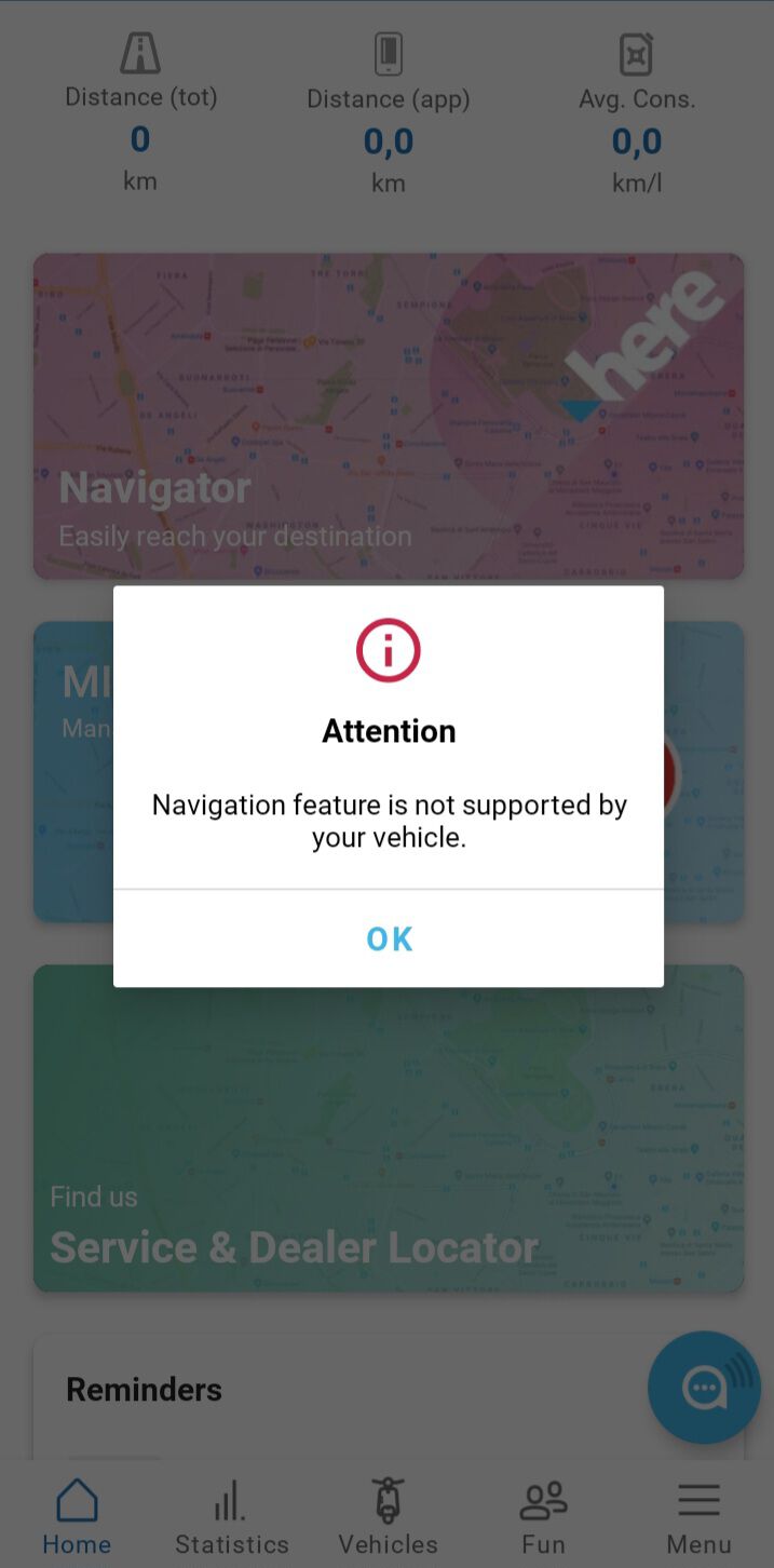 Navigator Error message
