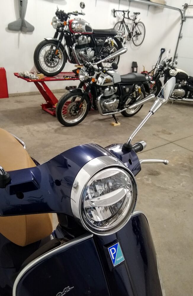 Two RE's vs one Vespa.