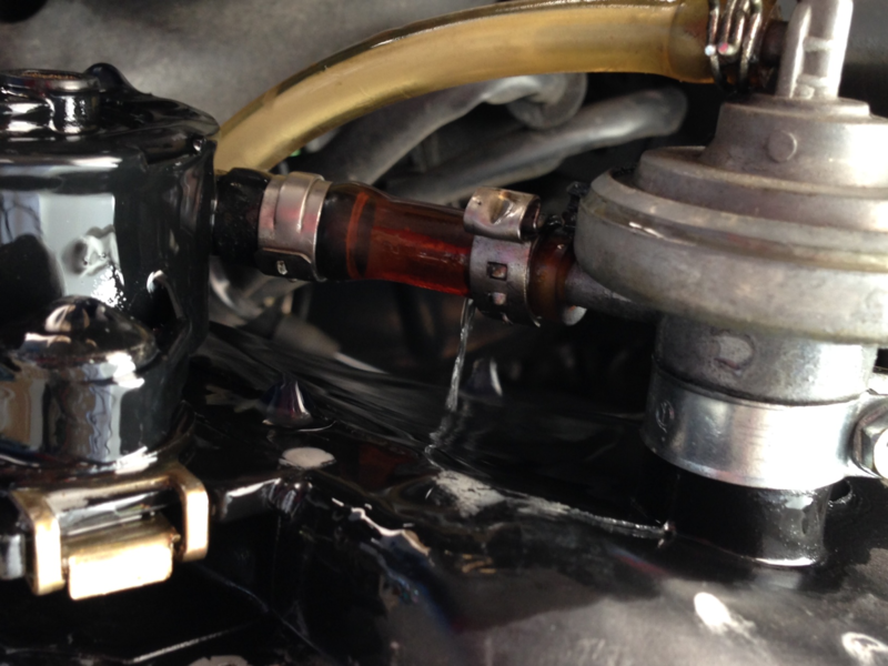 Modern Vespa gas leak