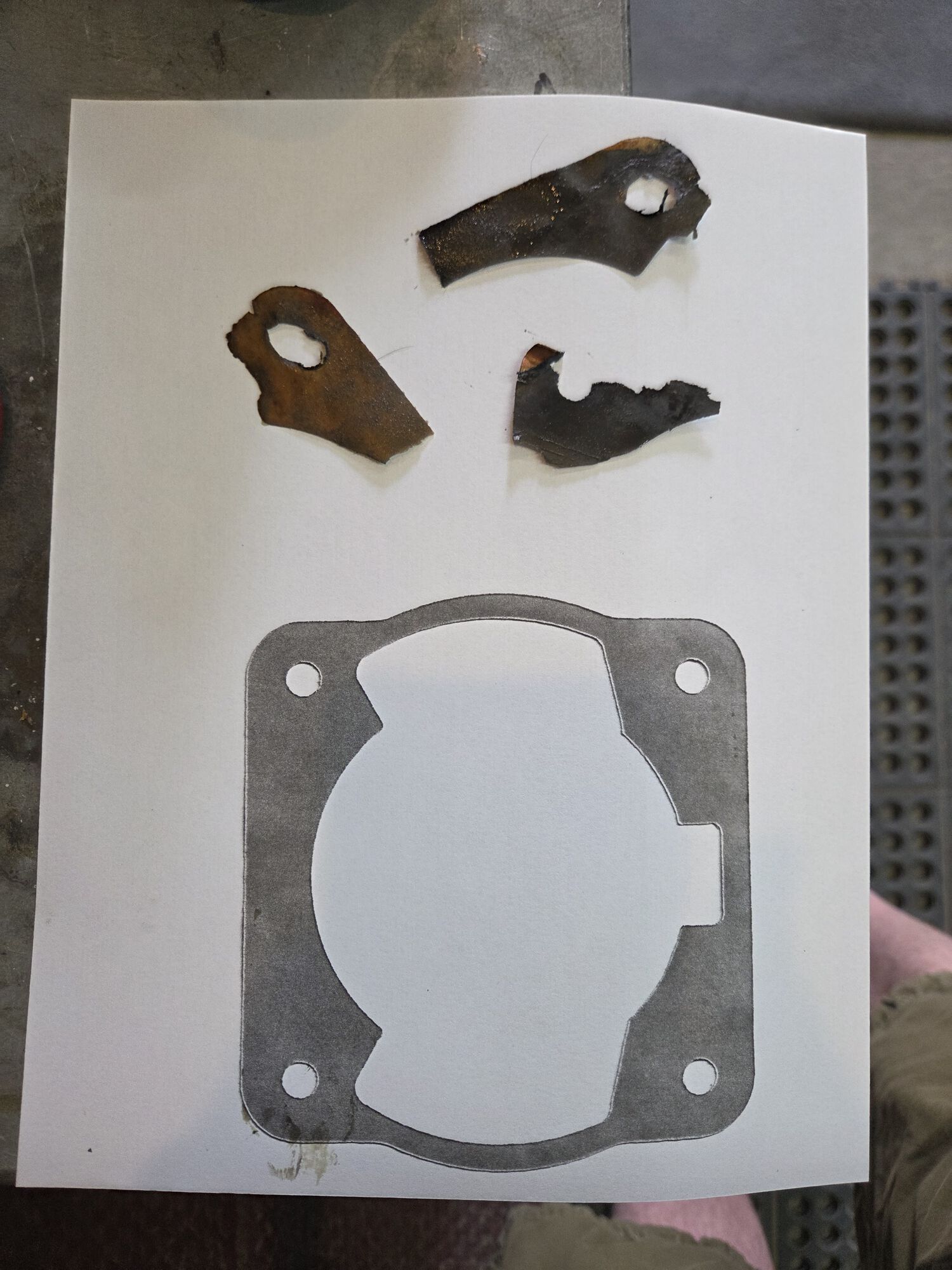 Remains, and a copy of the replacement.