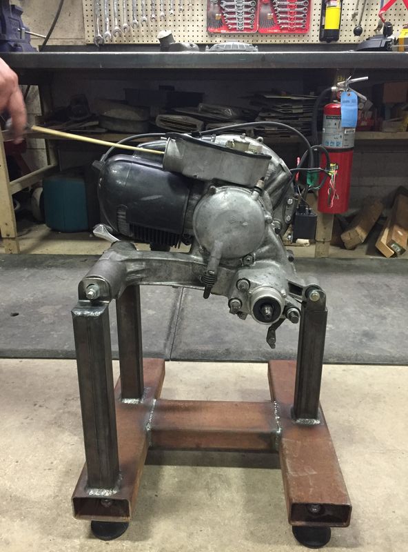 Modern Vespa my enginestand and jack