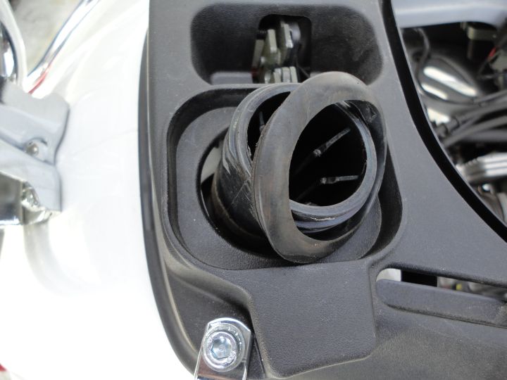 ...not forgetting to remove the gas filler cap and the grommet beneath.