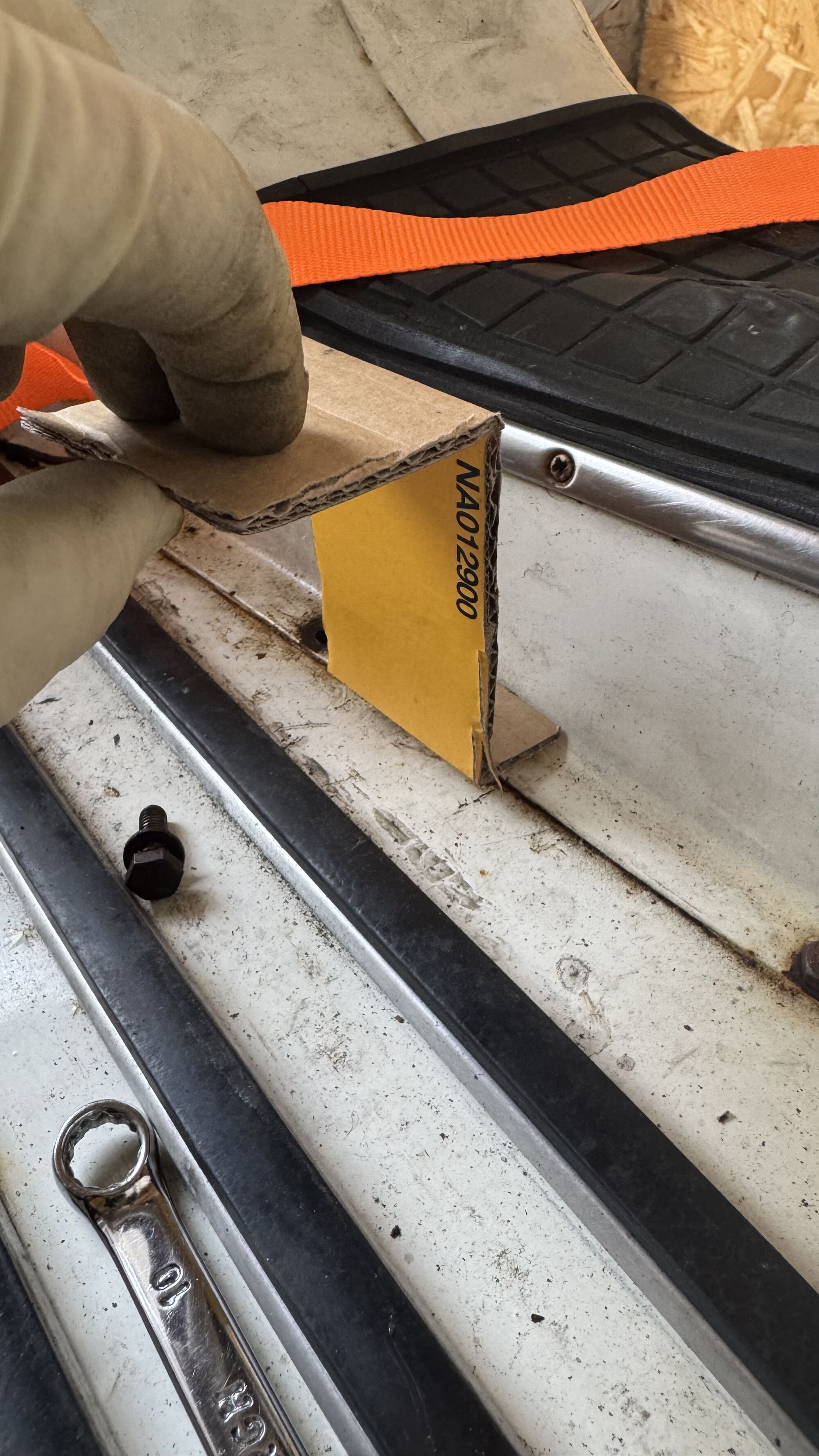 Cardboard template …