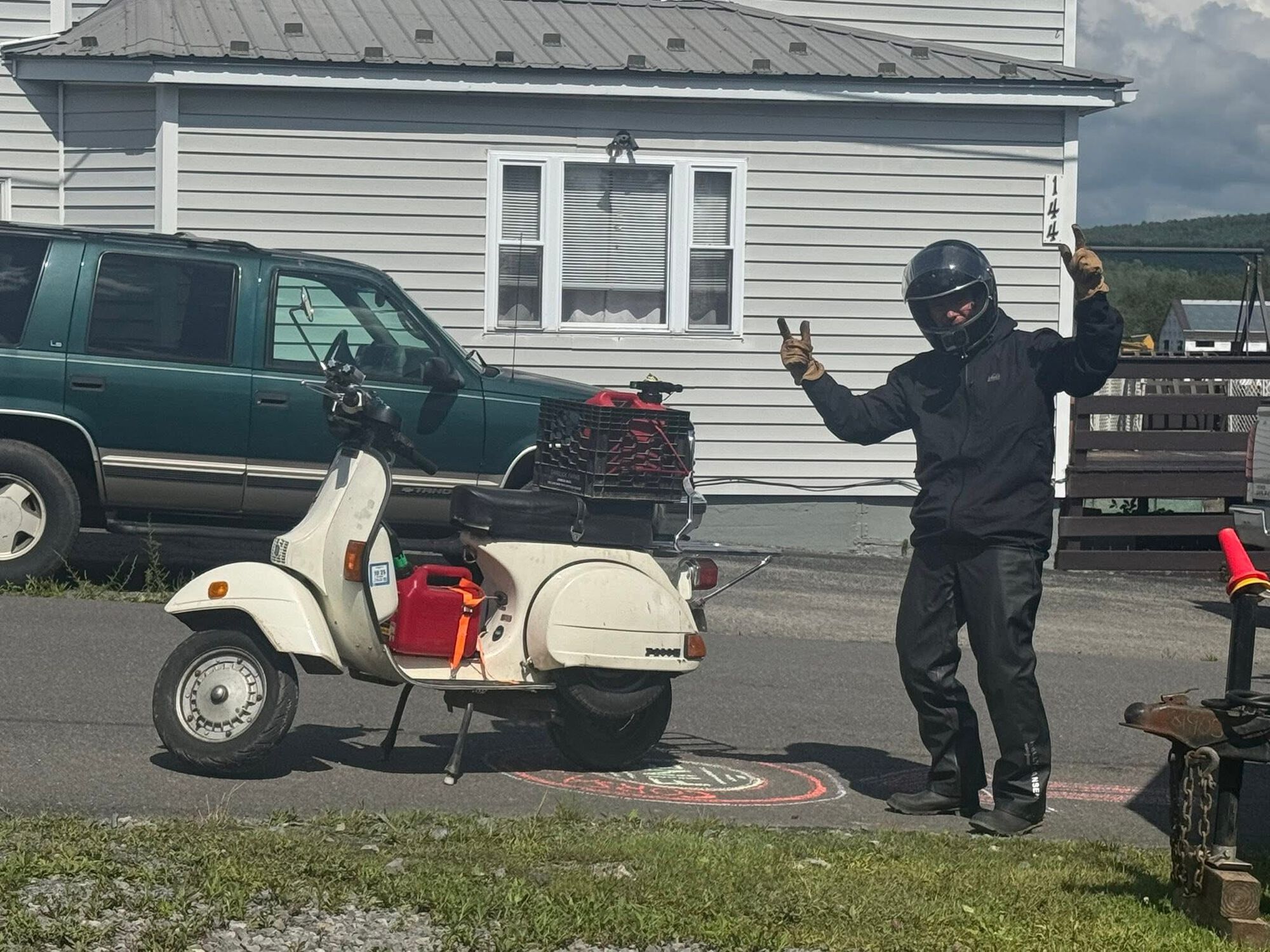 This is my arrival to the finish line/AirBNB.
