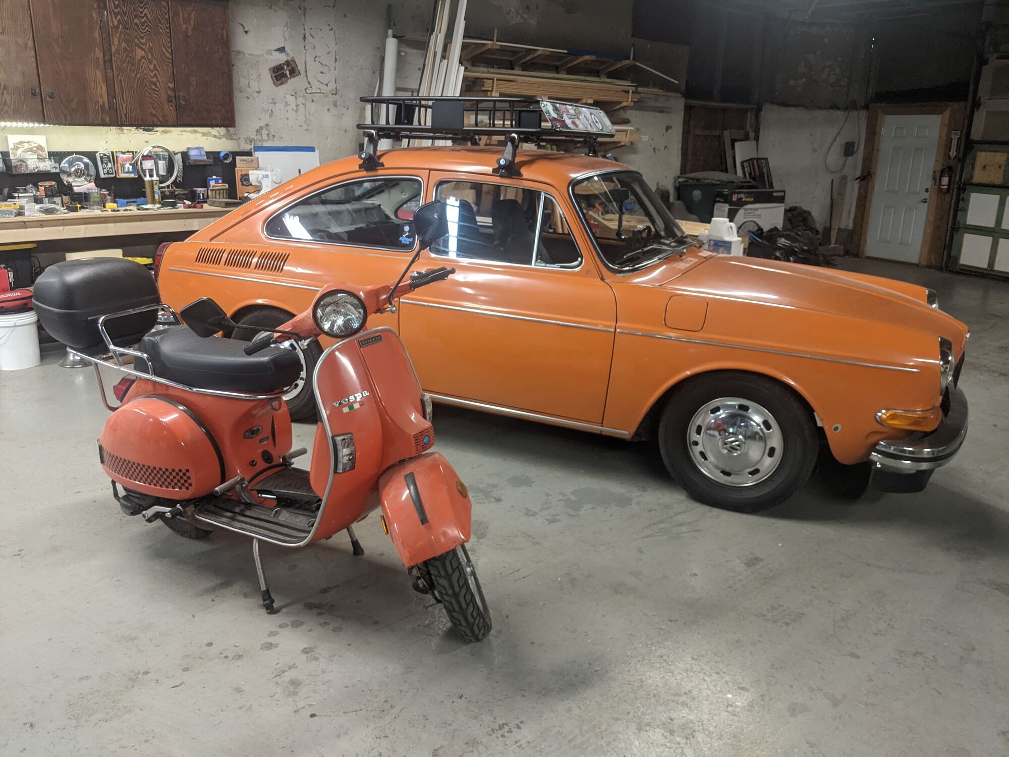 '78 P125X with my '72 VW Fastback