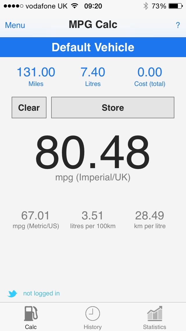 Modern Vespa Real world MPG