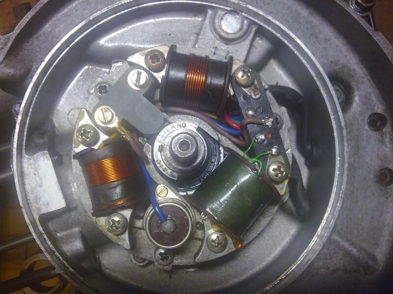 vespa 200 rally fesmatronic. Problem with stator plate.