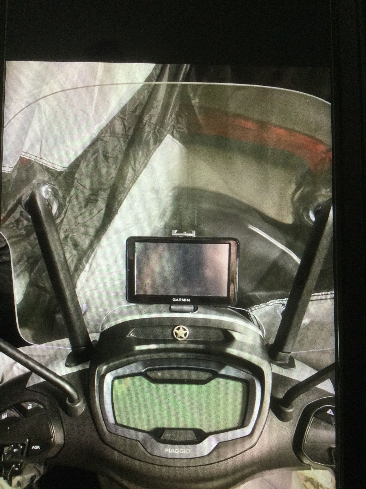 Garmin GPS mounted on my BV 400