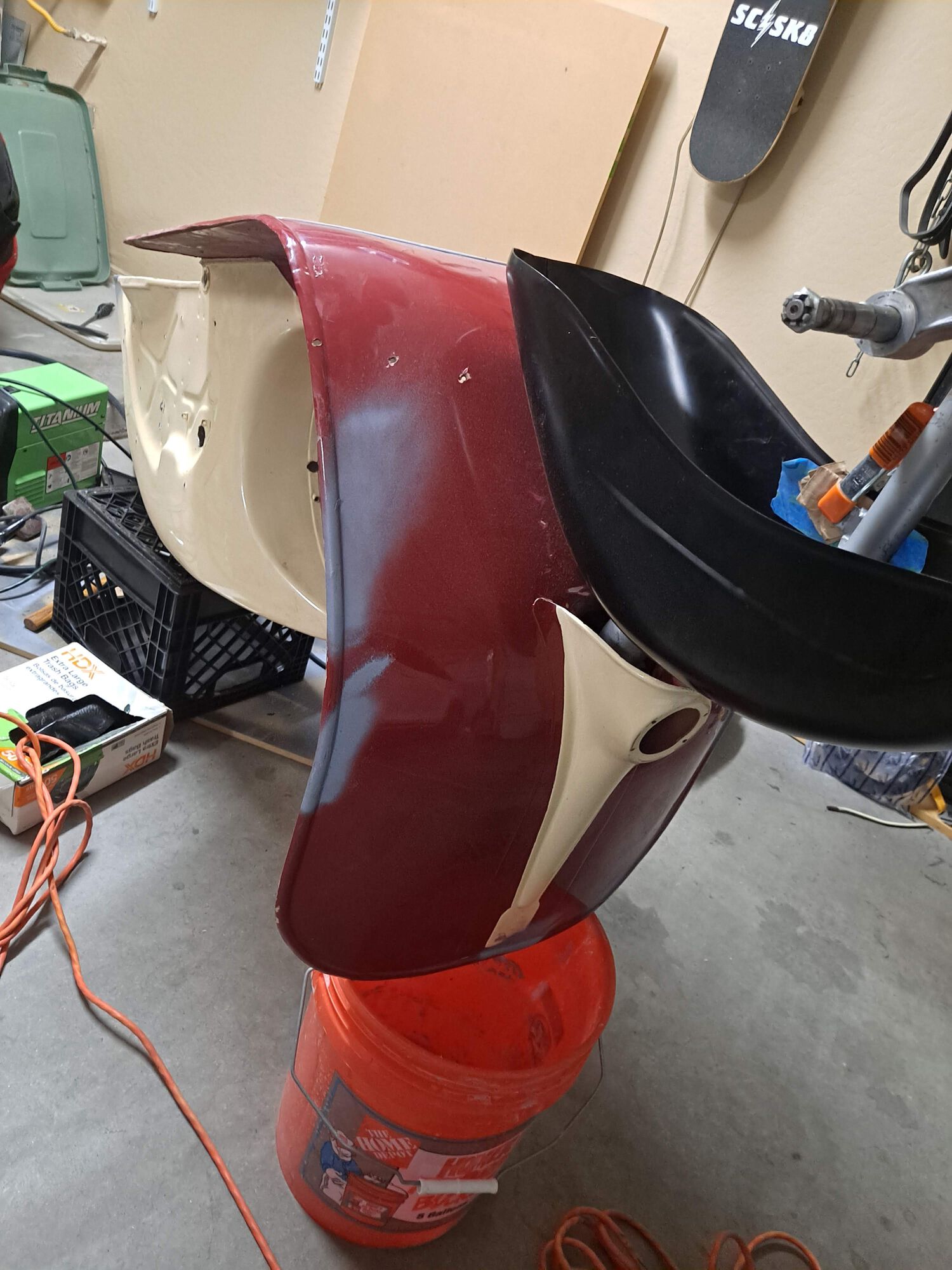 Realizing at this point that the side mounting would be still problematic without further surgery on the fork.