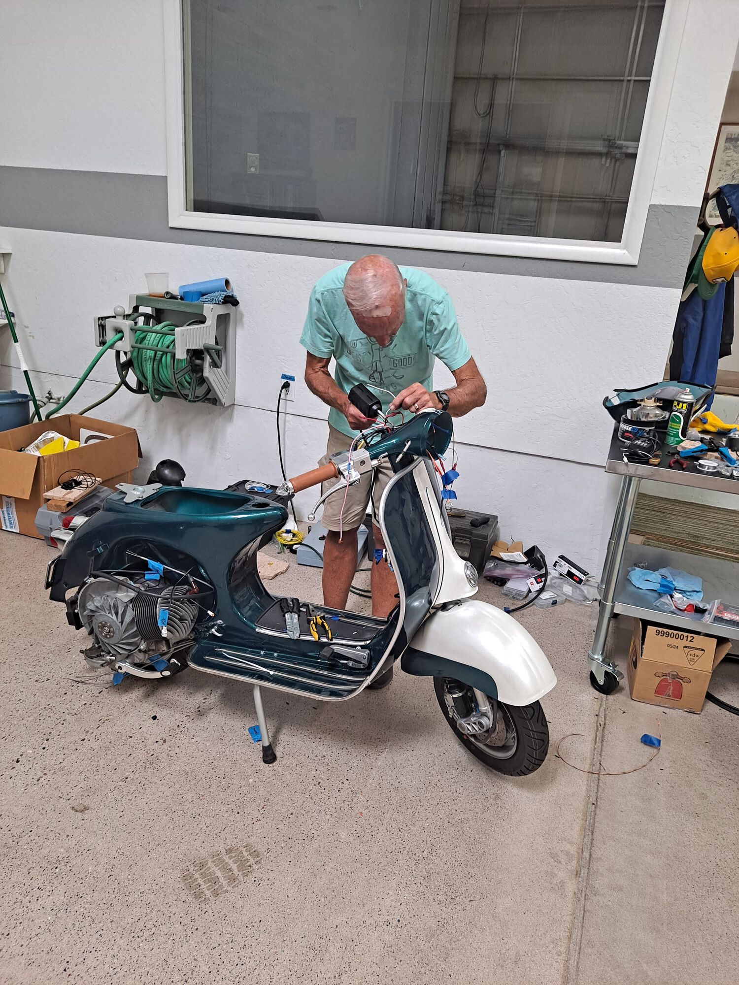 My dad was a good sport about my plans changing on the wiring and cable runs despite spending hours with a soldering iron and wire strippers.  Pretty sure 50% of our time was spent on headset wiring alone