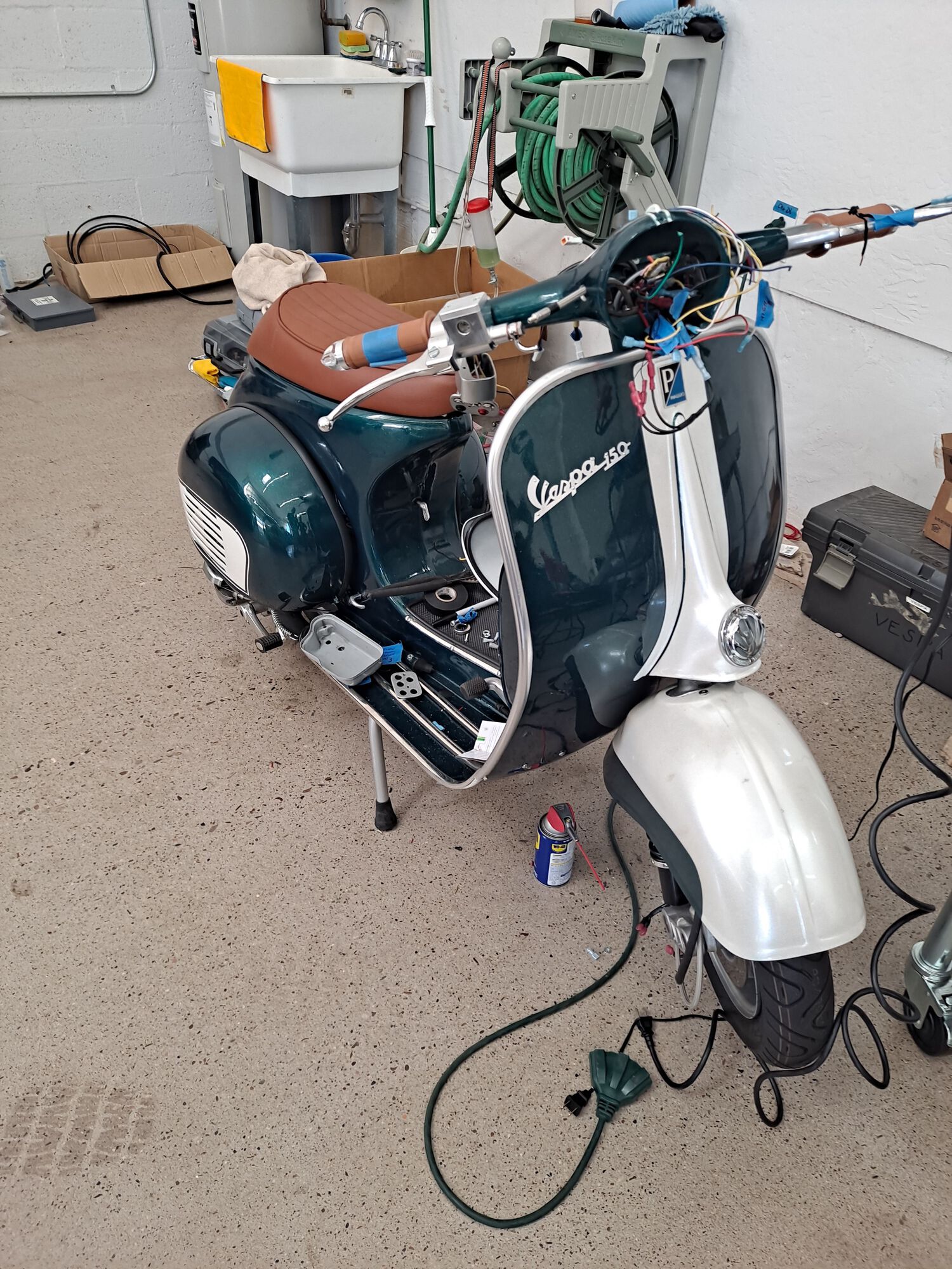 This may have been the 5th, 10th, or 25th time we rewired the headset.  We only took it off a few times, including re-running full cables once