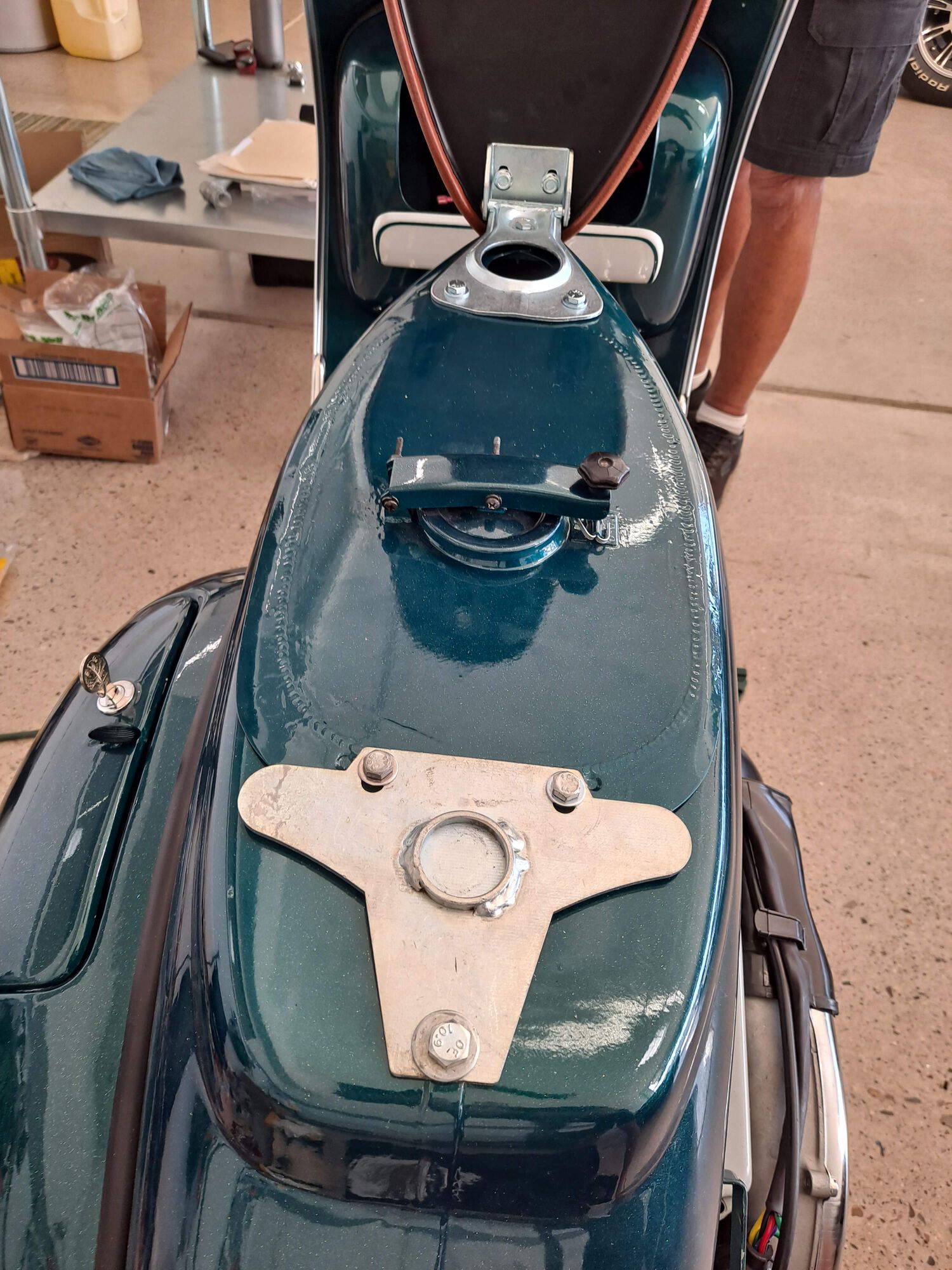 The seat has a magnetic latch, which I'm loving over some janky manual latch mechanism that doesn't like to line up and may or may not take a special sized latching stem.