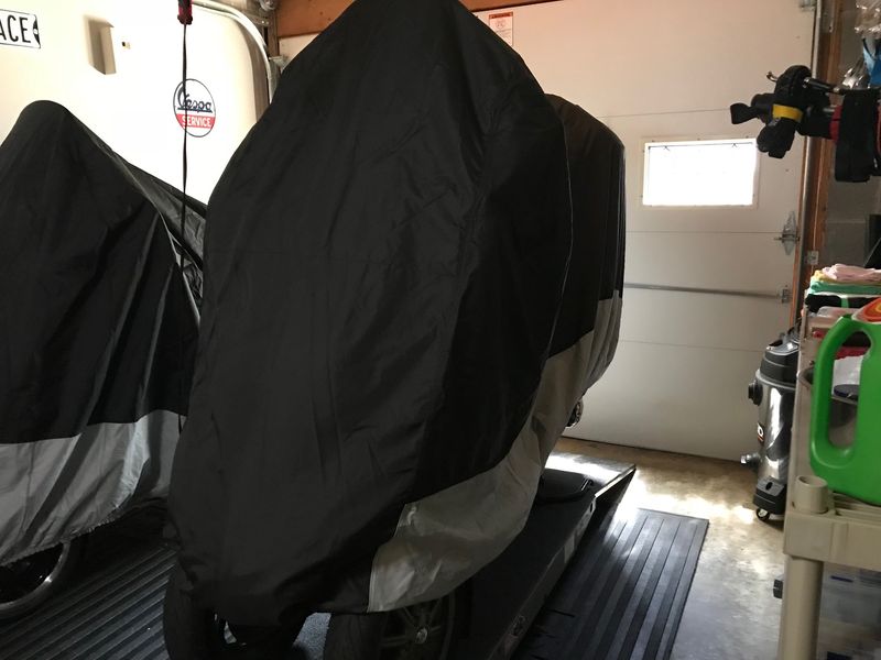 MP3 250, Top Case Installed. This is Size XXL.