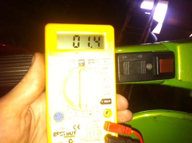 Kill switch in the 'ON' position