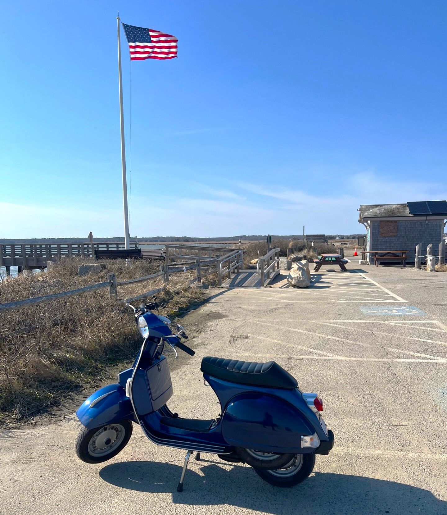 Stiff breeze. Otherwise, still pretty quiet out here.