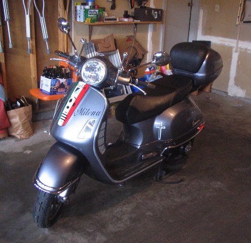 Milena in my garage