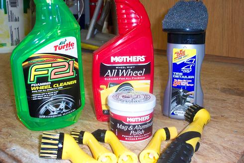 Tires-very important on the Mp3.  I use TW cleaner for cleaning, then polish with Mother's, and E1 gel. The red mother's bottle is for touch ups during the week.