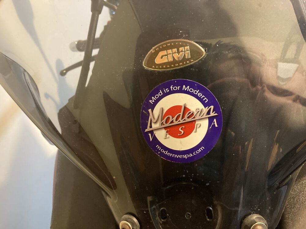 After, again, showing off a now-legible sticker I'm rather proud of.