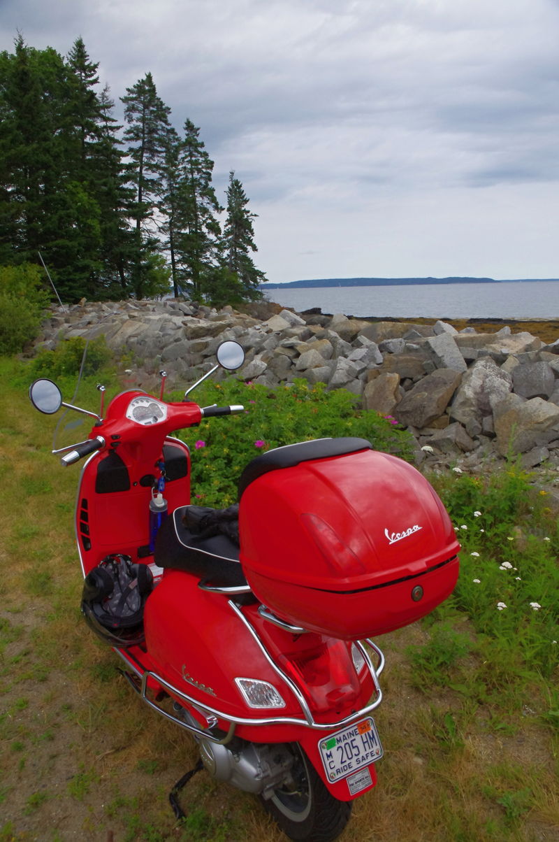 Vespa GTS300 on Islesboro