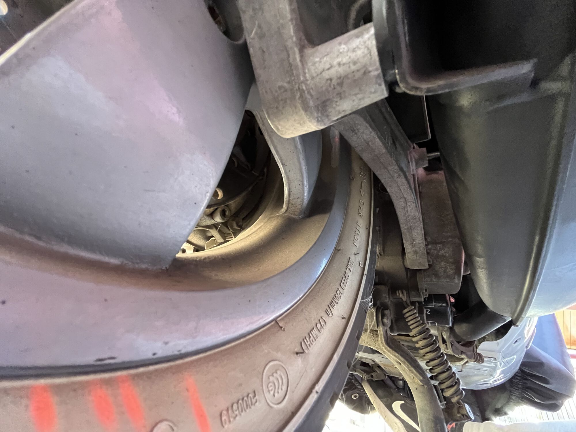 The one that's touching but 1cm disaligned