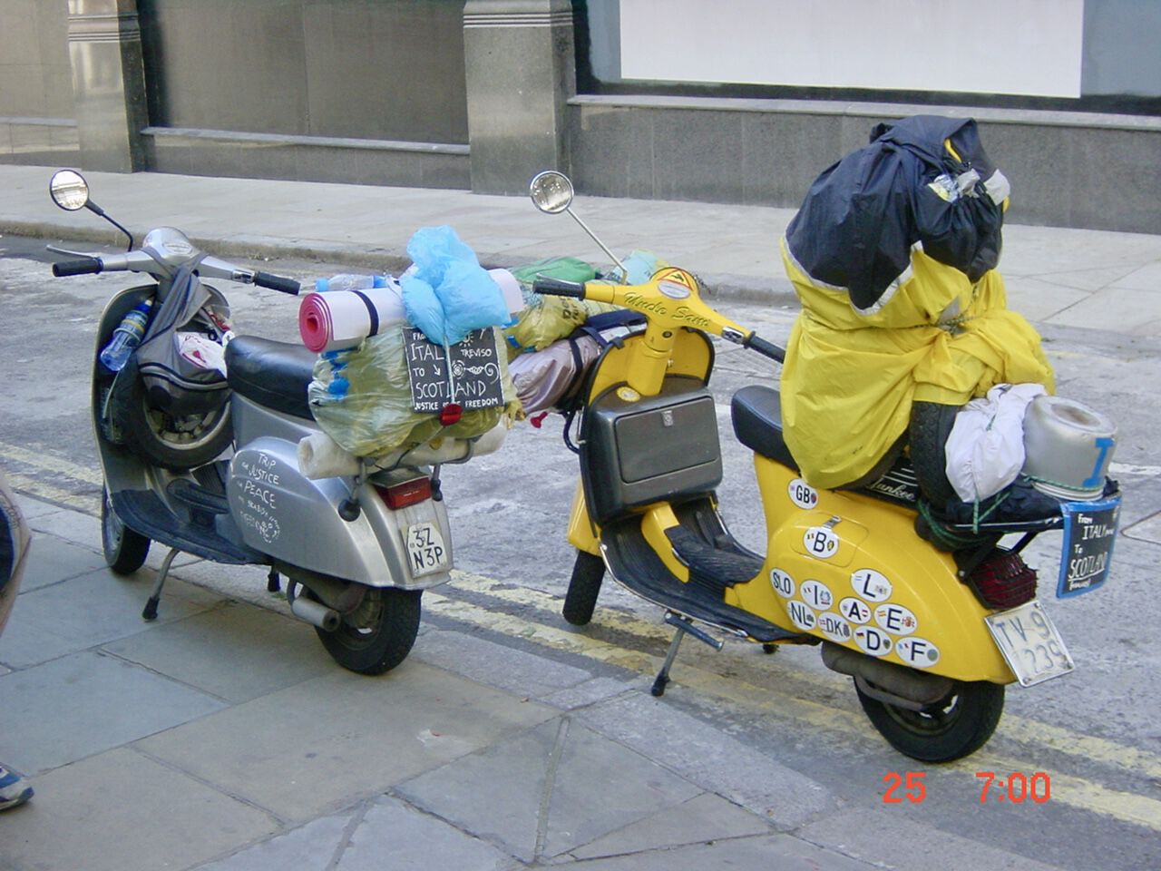 Vespas in London, 2005