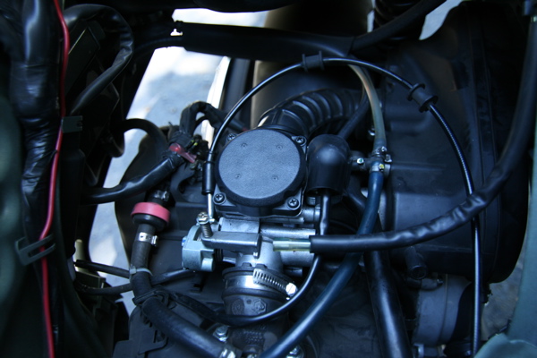 The EVAP hose is now disconnected