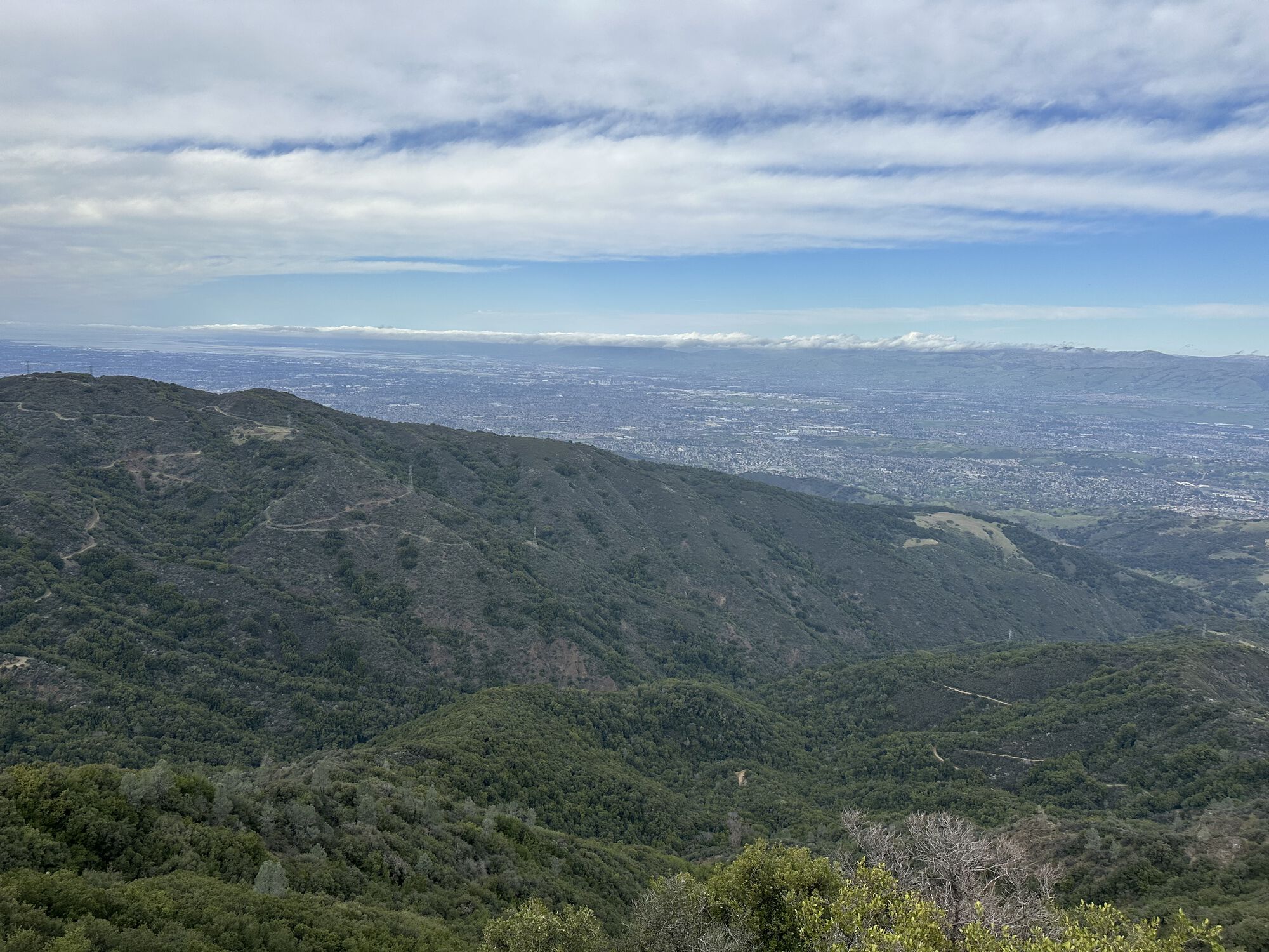 The view over San Jose to the San Francisco Bay
