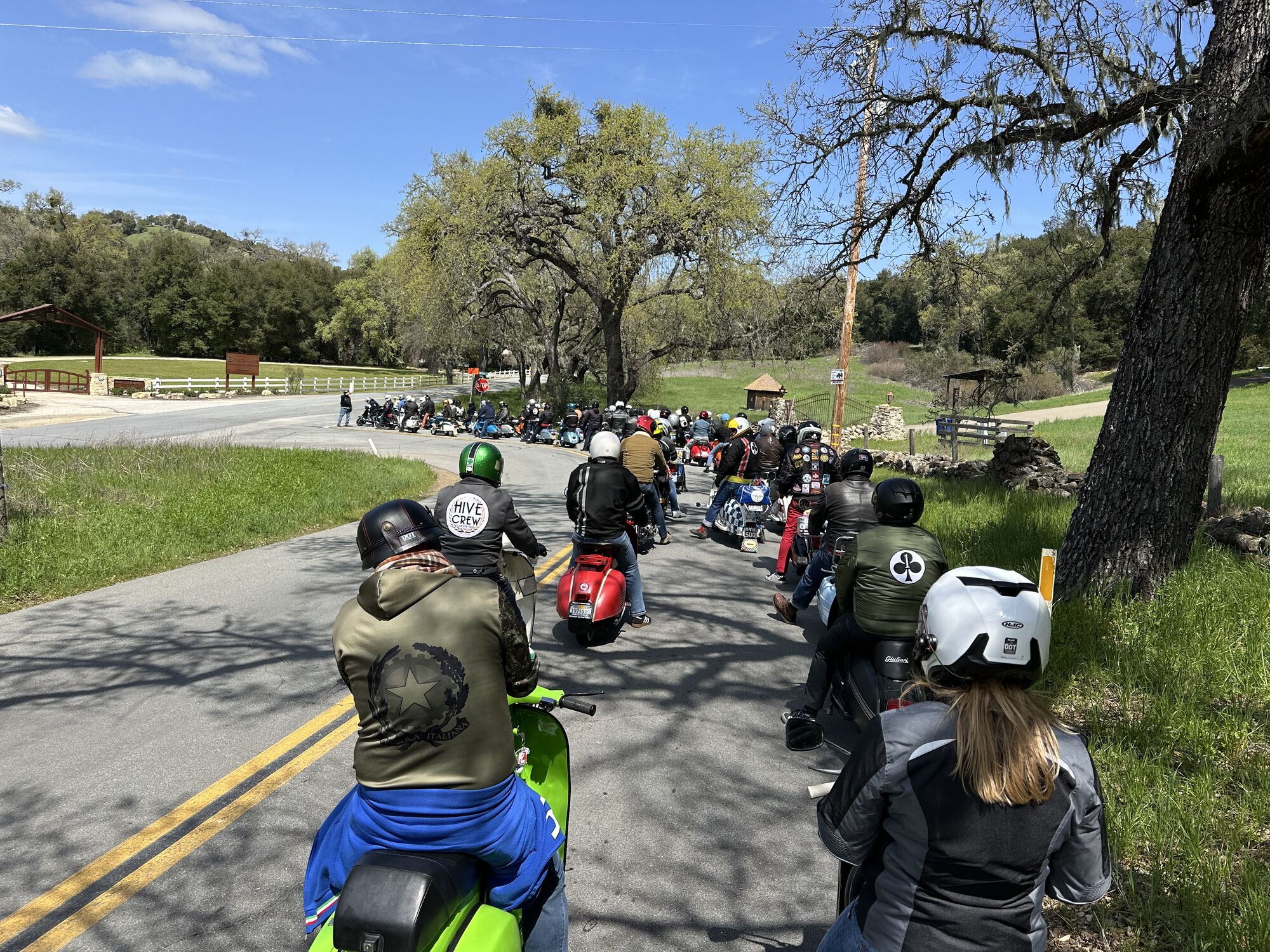 Waiting for a gap in traffic