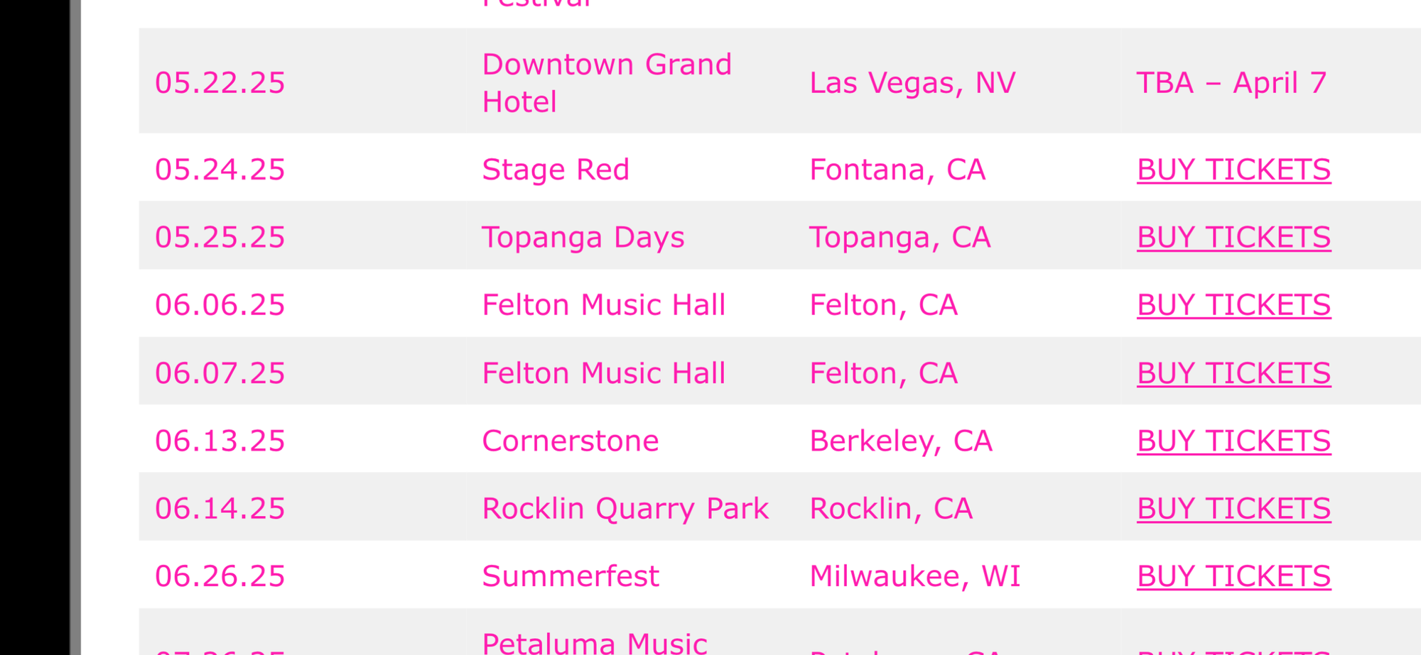 The English Beat - California tour dates, May/June 2025