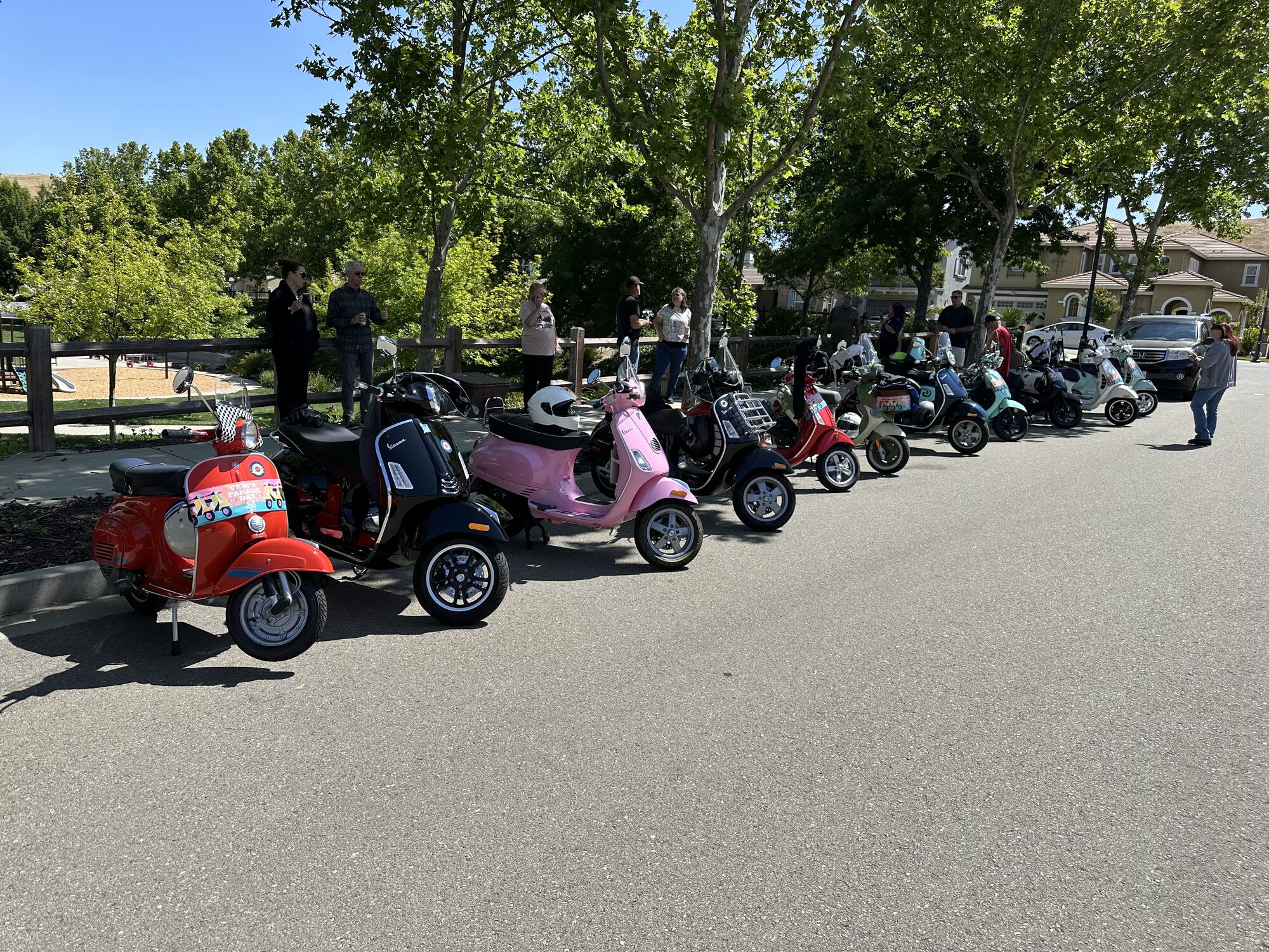 About a dozen bikes - mine was the only shifty at the park
