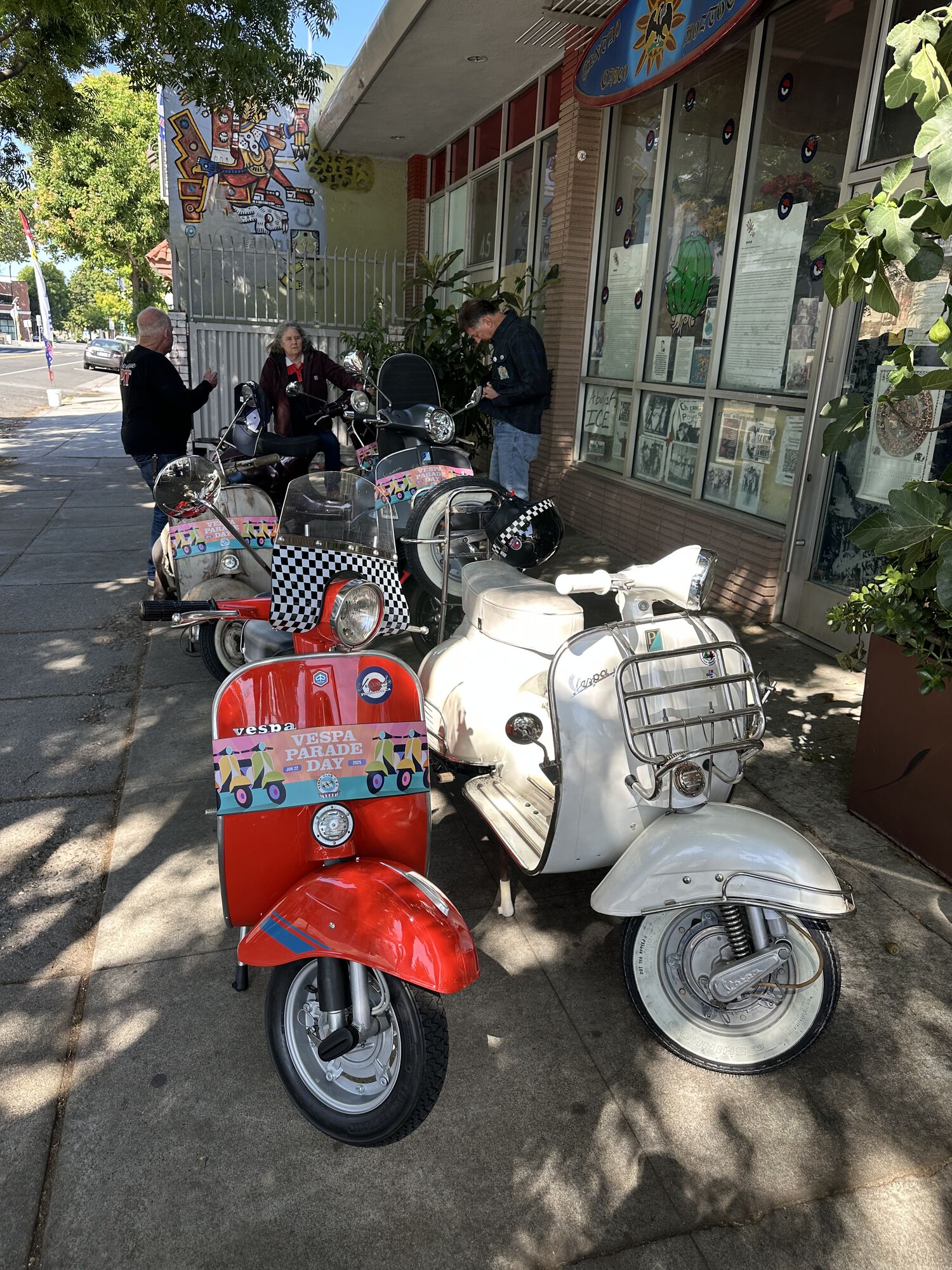 Pre-ride meetup at the coffee shop