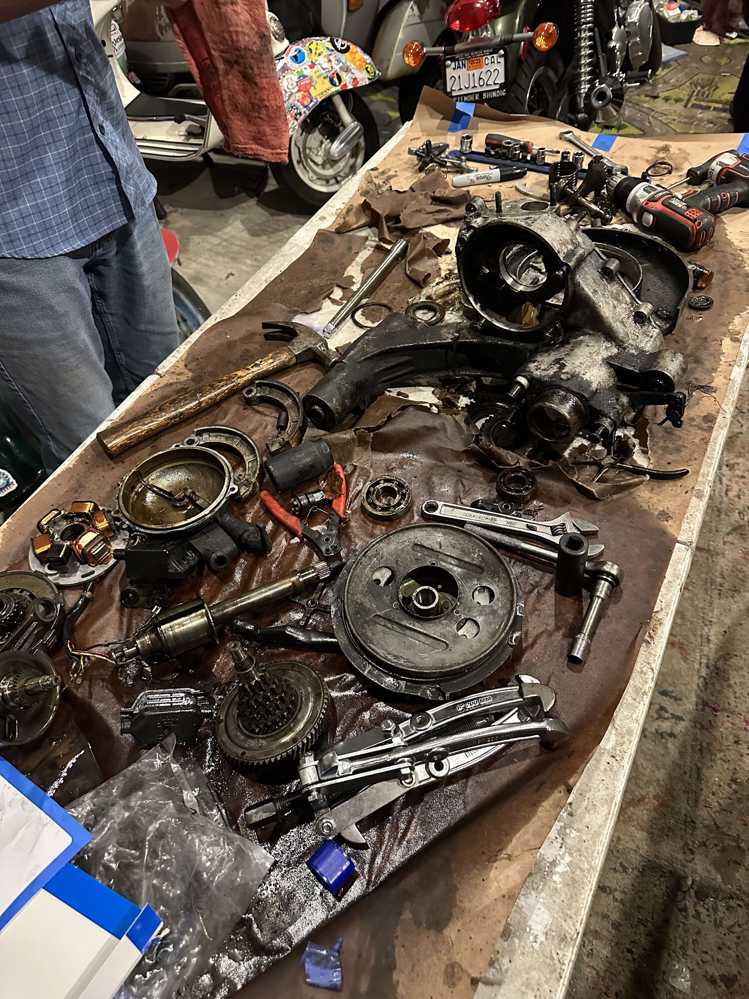Hopefully we can get this all back together once it's clean!