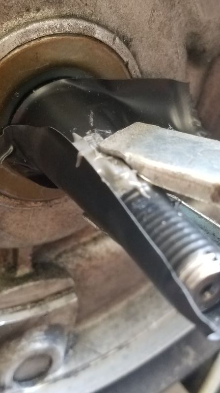Voo  doo says J.B. it!   Add clamp...taped the crank like we were fixing surfboard dings...same concept as rail repair.