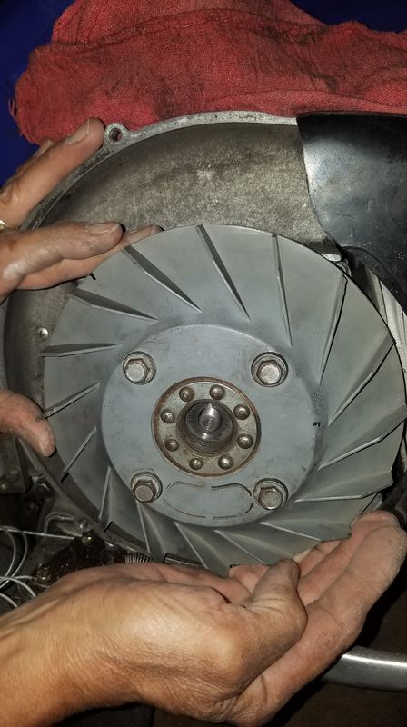 Bajaj flywheel went on...gonna get a 12v points setup from motorsports Tuesday and get Ol Blue back on the road...hopefully optomistic....