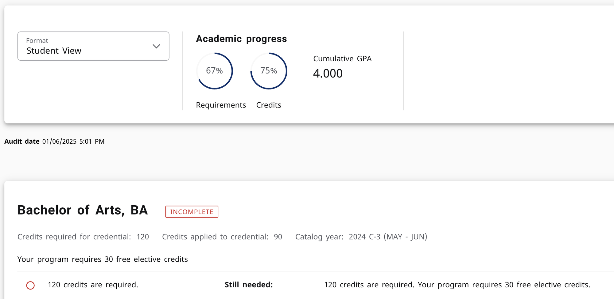 Academic progress prior to emailing my advisor.