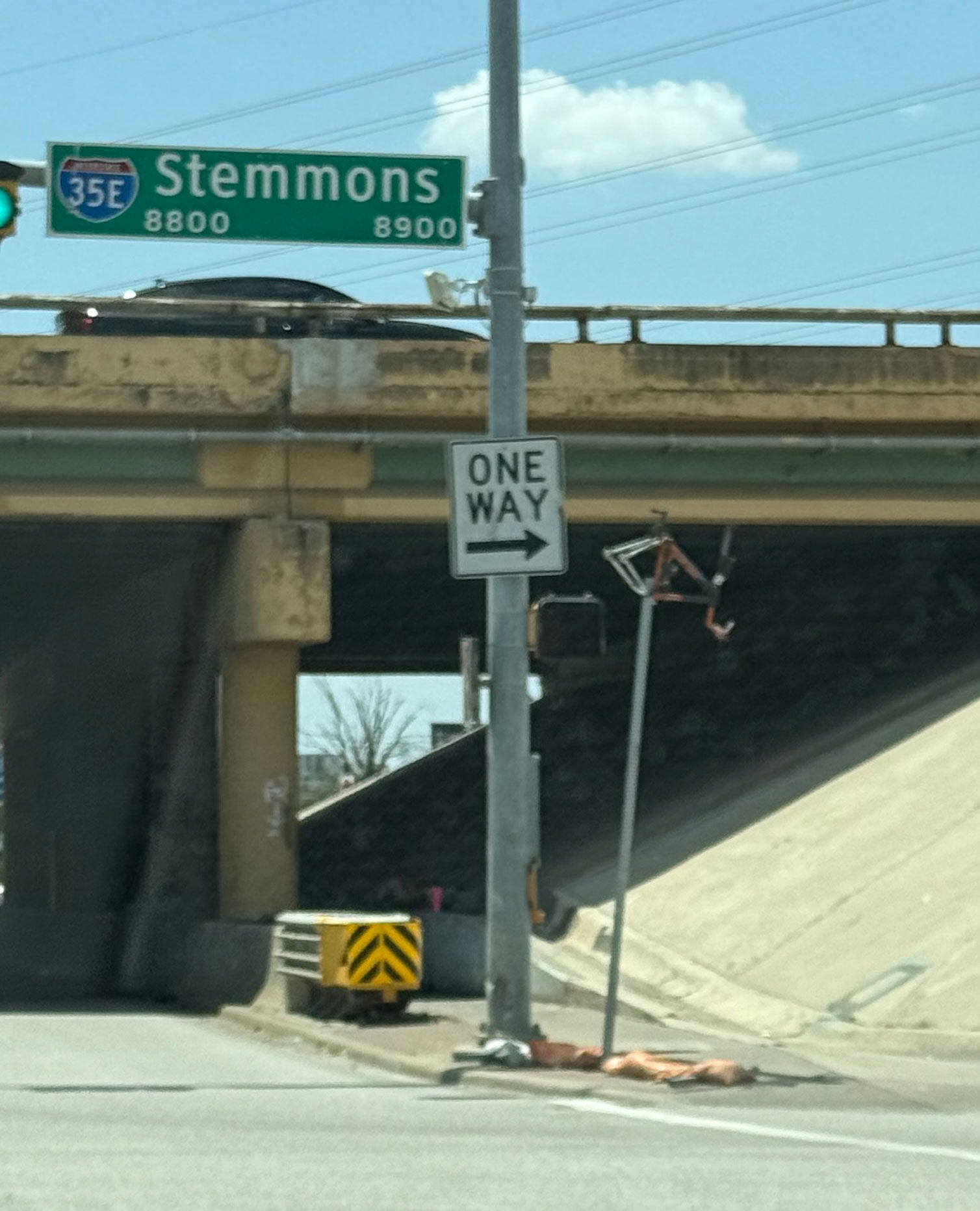 Not sure how they got it up there, or why.