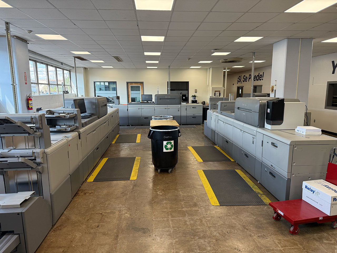 The production printers.