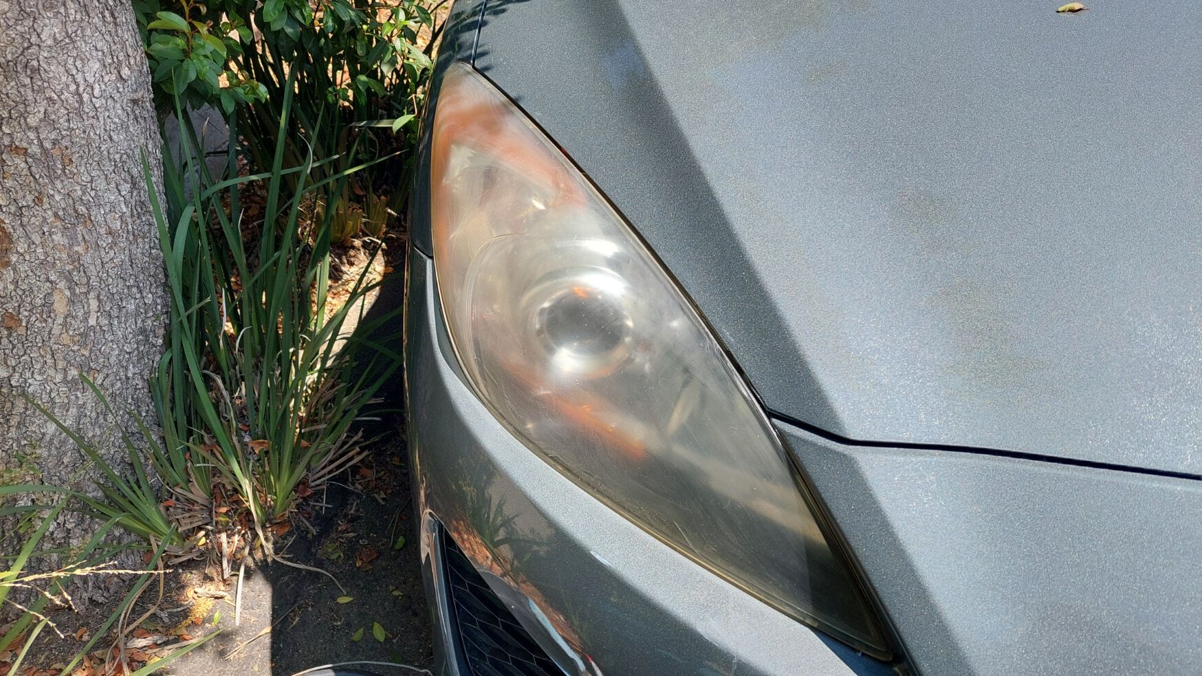 Before - fogged lens.