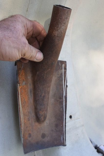 chop off edges, shorten handle, and check for fit.