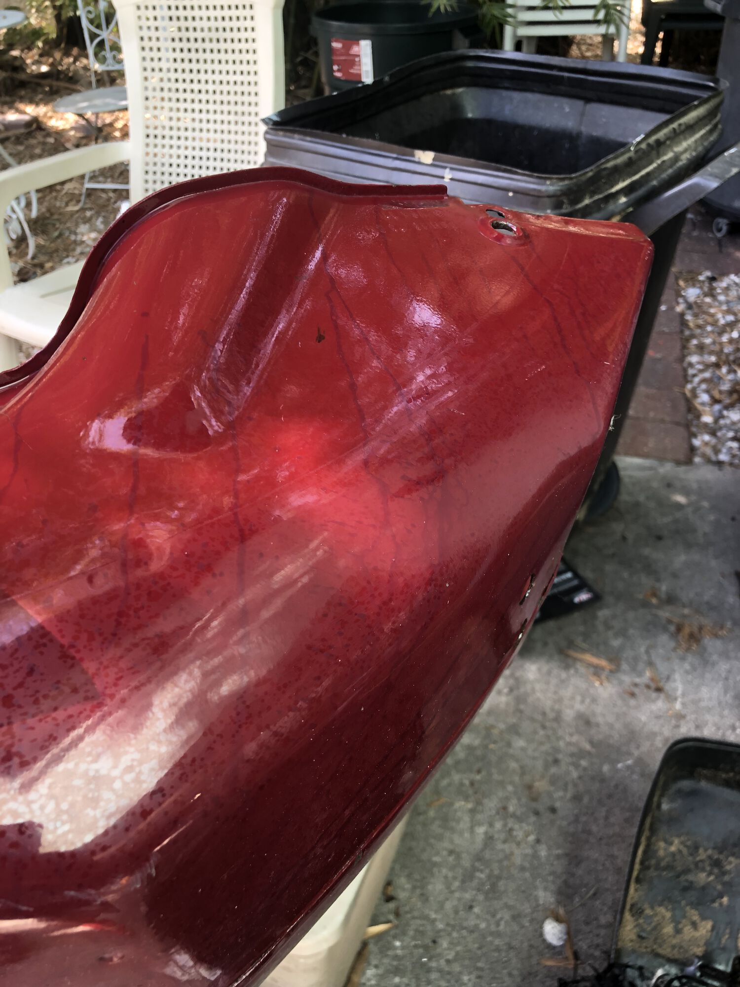 i fucked up my paint with spraying ospho little to much, it gotes all the streaks running done, i clay bar and used cutting compound, this  not remove  the streaks , any ideas
, anyone?