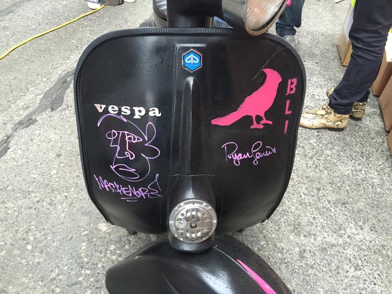 signed. He liked my bike.