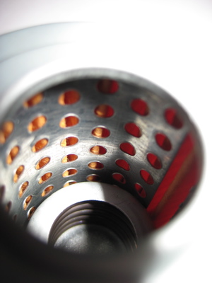 Piaggio inner mesh has more holes for flow but also has a gap in the mesh.