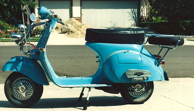 Ulma hub caps, Vigano sidesaddle step, Ulma rear rack.