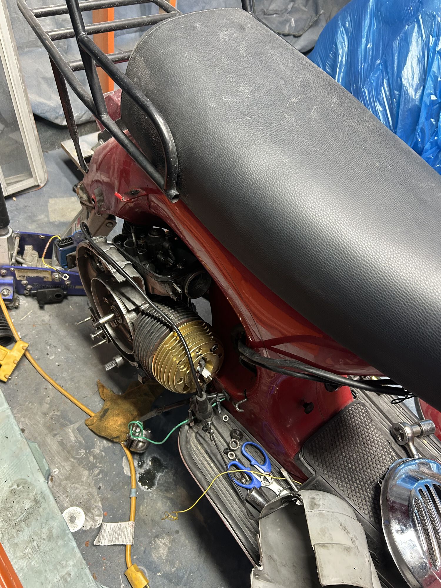 Left the selector box attached to the cables because I am lazy.