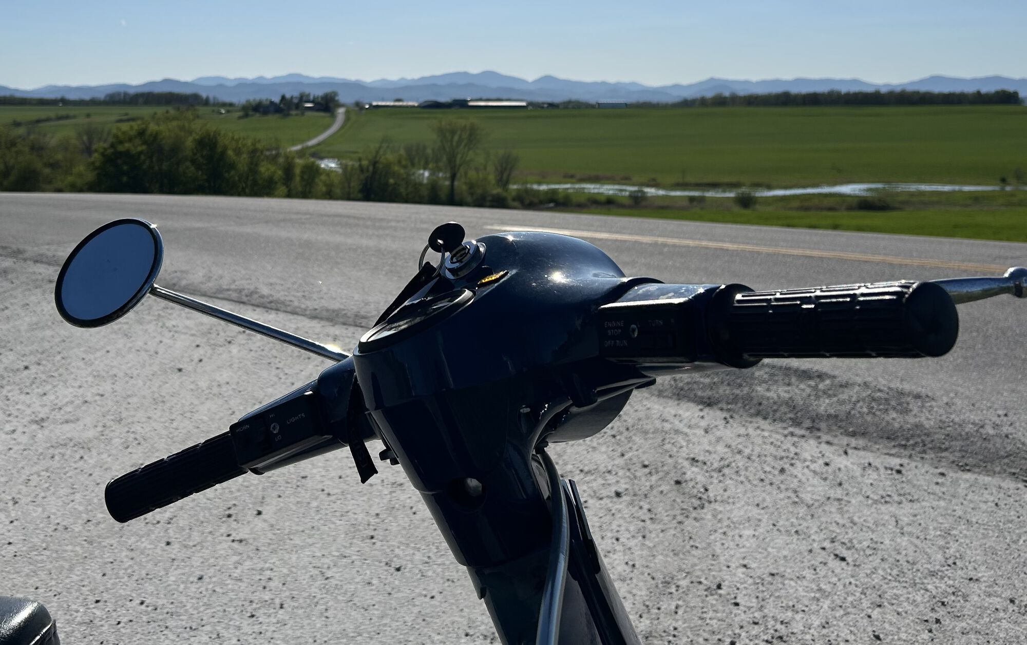 Adirondack high peaks across lake Champlain.