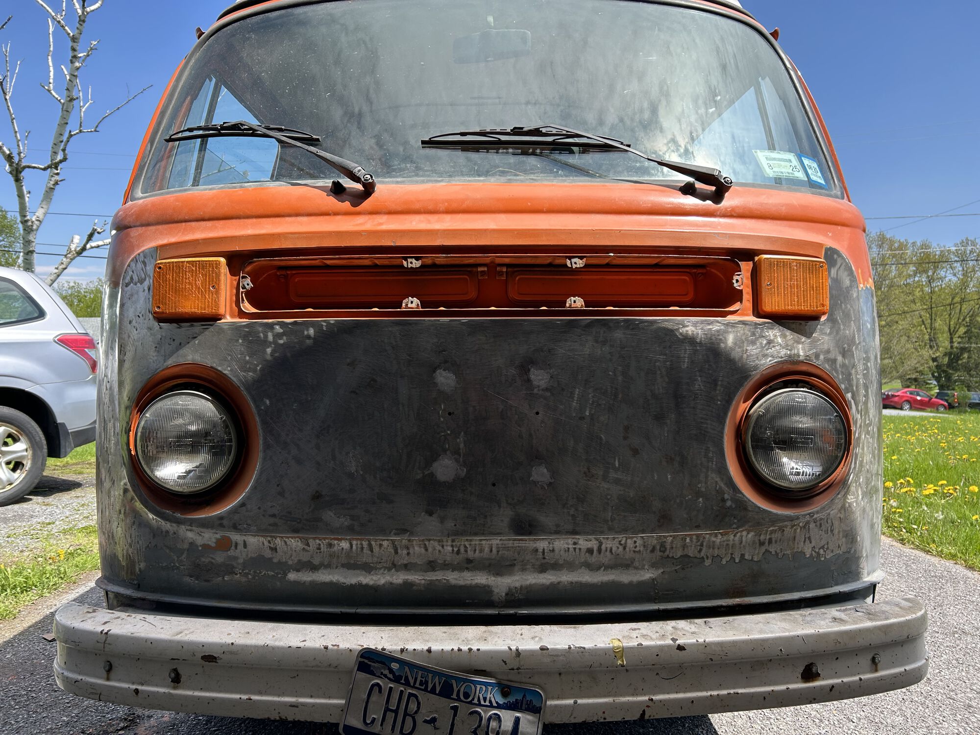 Knocked out 30 year old bondo snakes and welded up the tire mount holes.