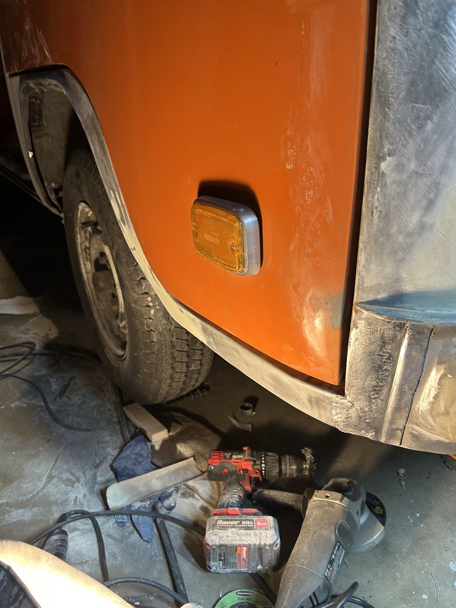 These closeouts welded up…which means all the metalwork is done. The whole bus. All of it.