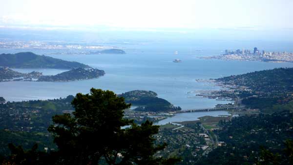 SF Bay looking SE from Tamalpias.