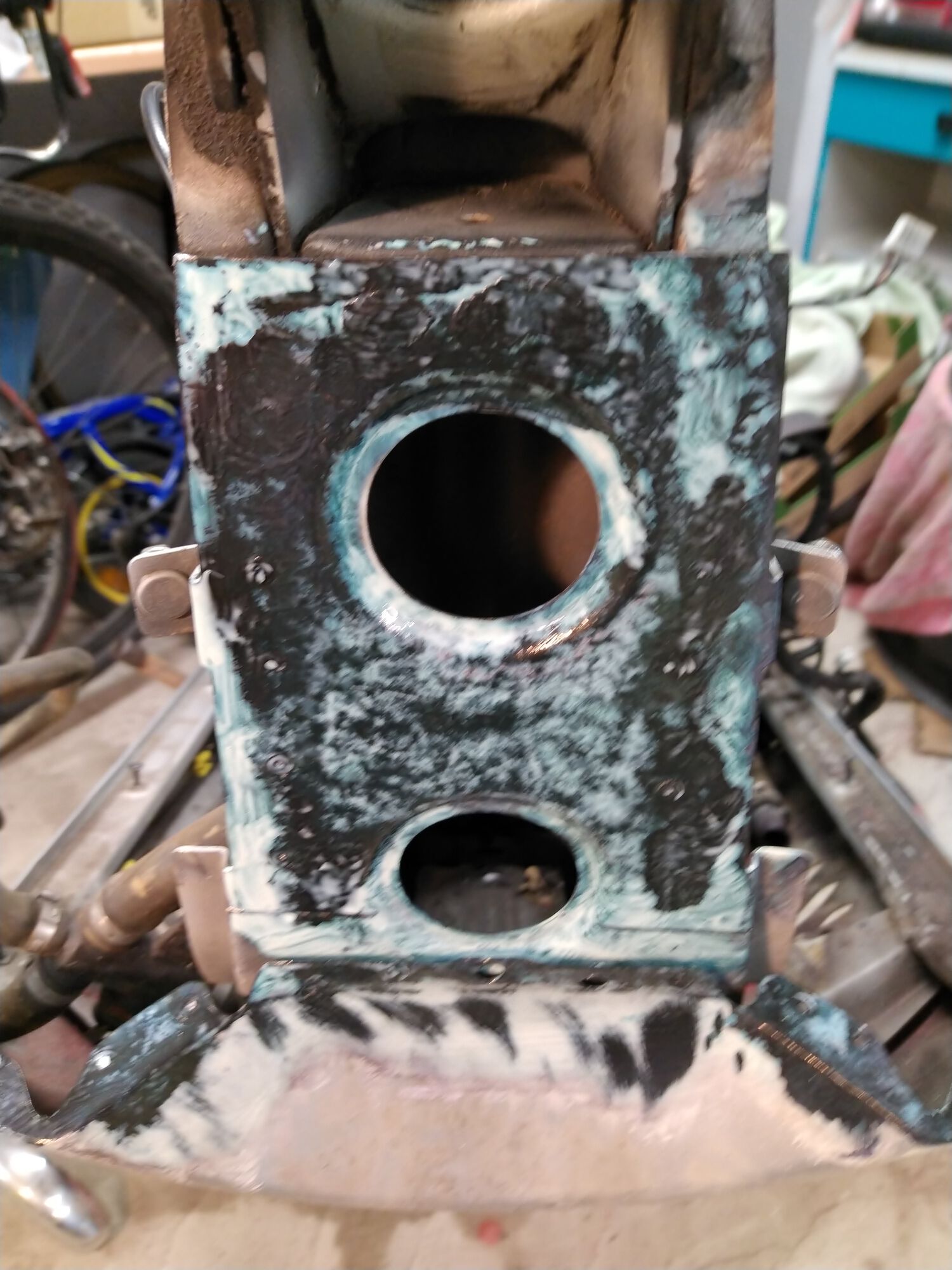 After rust removal application