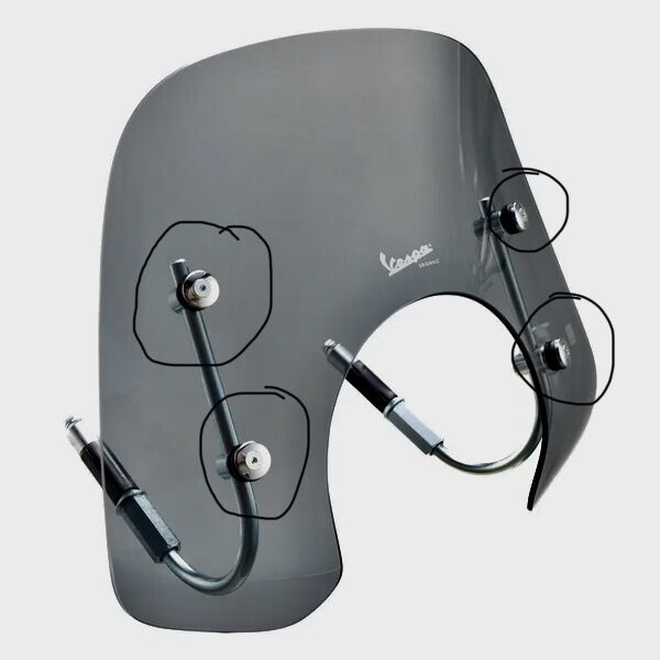 Modern Vespa Windshield removalhex bolts stuck